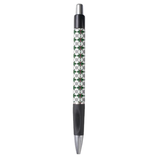 Emerald Ruby Diamond Gemstone Art Red Green Kugelschreiber (Vorderseite Vertikal)