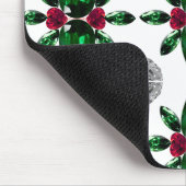 Emerald Ruby Diamond Gemstone Art Red Green Mousepad (Ecke)