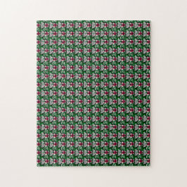 Emerald Ruby Diamond Gemstone Art Red Green Puzzle