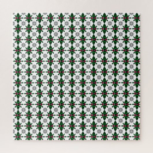 Emerald Ruby Diamond Gemstone Art Red Green Puzzle (Vertikal)
