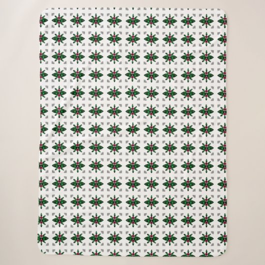 Emerald Ruby Diamond Gemstone Art Red Green Sherpadecke (Vorderseite)