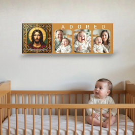 Emerald Sacred Icon - Jesus - ADORED Baby Photo  Leinwanddruck
