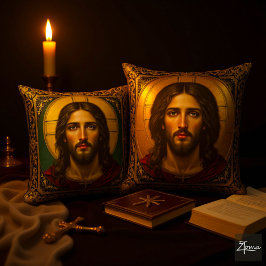 Emerald Sacred Icon - Jesus Kissen