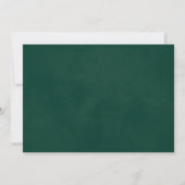 Emerald & Sage Green Blätter & Foto Rustikale Hoch Save The Date (Rückseite)