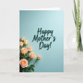Emerald Script Mothers Day Card Karte (Vorderseite)