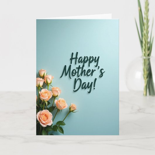 Emerald Script Mothers Day Card Karte (Vorderseite)