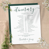 Emerald Script Zeitplan für Hochzeitreisen