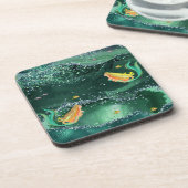 Emerald Sea Mermaid-Untersetzer Getränkeuntersetzer (Linke Seite)