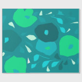 Emerald Sea Wrapping Paper Geschenkpapier (Flach)