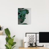 Emerald Seepferd Poster (Heimbüro)