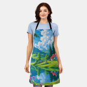 Emerald Serenity - Schürze am See (Getragen)