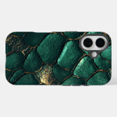 Emerald Serpent Snakeskin Phone Case (Rückseite (Horizontal))