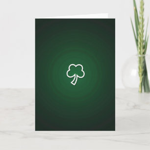 Emerald Shamrock Glückwunschkarte Karte
