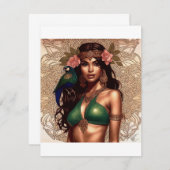 Emerald Shimmer Mitteilungskarte (Vorne/Hinten)