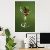 Emerald Sip: Botanische Garten Cocktail Kunst Poster (Heimbüro)