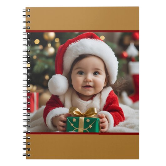 Emerald Smiple Cute Santa Notizblock (Vorderseite)