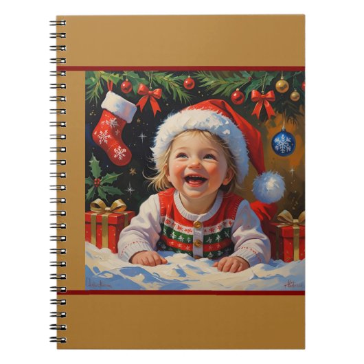 Emerald Smiple Cute Santa Notizblock (Vorderseite)