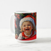 Emerald Smiple Cute Weihnachtsmann Kaffeetasse (Vorderseite Links)