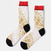 Emerald Smiple Süßer Weihnachtsmann Socken (Linkes Detail)