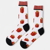 Emerald Smiple Süßer Weihnachtsmann Socken (Linkes Detail)