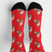 Emerald Smiple Süßer Weihnachtsmann Socken (Oben)