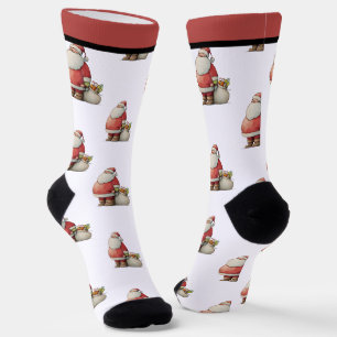 Emerald Smiple Süßer Weihnachtsmann Socken