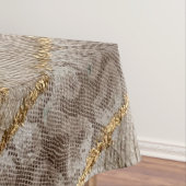 Emerald Snake Skin Tablecloth Gold Event Decke (Beispiel)