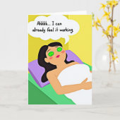 Emerald Spa Muttertagskarte Karte (Gelbe Blume)