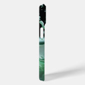 Emerald Splash Dynamics iPhone Case (Rückseite / Rechts)