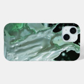 Emerald Splash Dynamics iPhone Case (Rückseite (Horizontal))