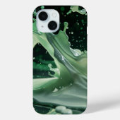 Emerald Splash Dynamics iPhone Case (Rückseite)