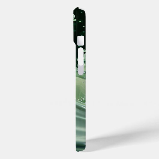 Emerald Splash Dynamics iPhone Case (Rückseite / Links)