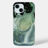 Emerald Splash Dynamics iPhone Case (Rückseite)