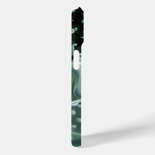 Emerald Splash Dynamics iPhone Case (Rückseite / Rechts)