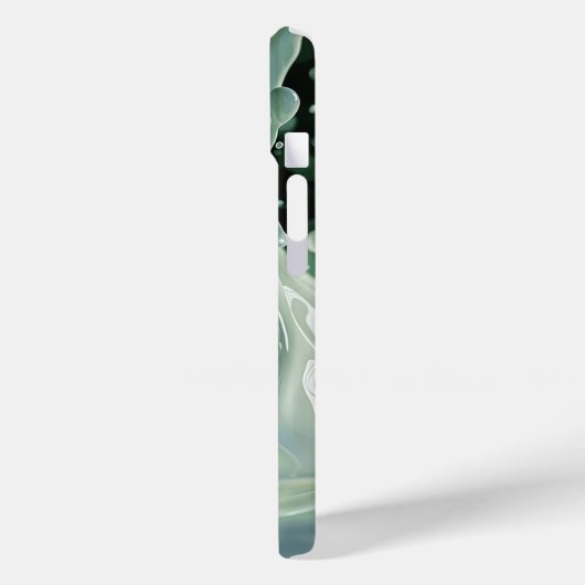 Emerald Splash Dynamics iPhone Case (Rückseite / Links)