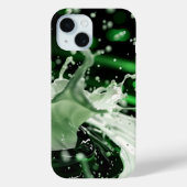 Emerald Splash Dynamics iPhone Case (Rückseite)