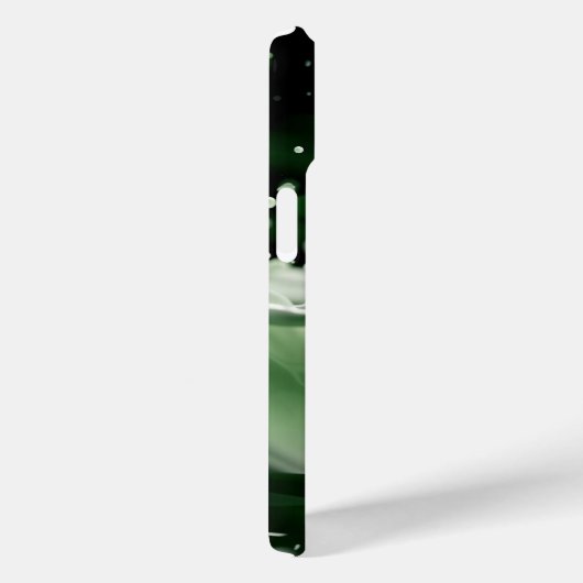 Emerald Splash Dynamics iPhone Case (Rückseite / Rechts)