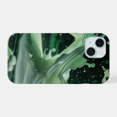 Emerald Splash Dynamics iPhone-Hülle iPhone 15 Hülle (Rückseite (Horizontal))