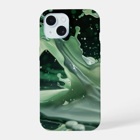Emerald Splash Dynamics iPhone-Hülle iPhone 15 Hülle (Rückseite)
