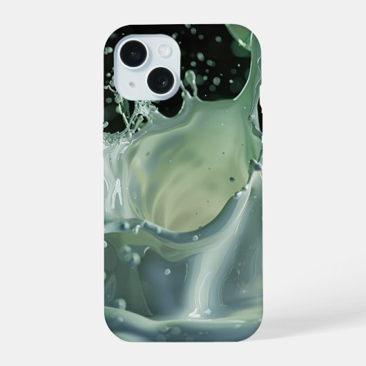 Emerald Splash Dynamics iPhone-Hülle iPhone 15 Hülle (Rückseite)