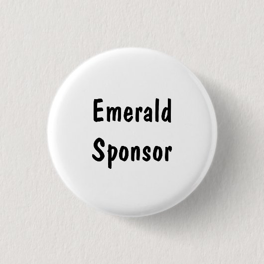 Emerald Sponsor Button (Vorderseite)