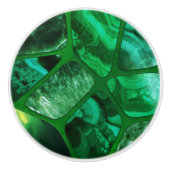 Emerald Spring - Zellen-Collage N2 Keramikknauf (Vorderseite)