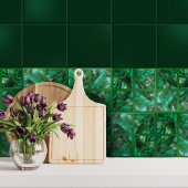 Emerald Spring - Zellen-Collage N3 Fliese