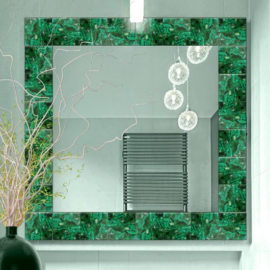 Emerald Spring - Zellen-Collage N4 Fliese