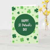 Emerald St. Patricks Day Karte (Gelbe Blume)