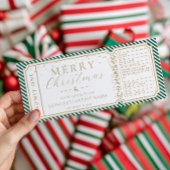 Emerald Stripe Concept Ticket Gutscheinkarte Einladung