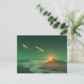 Emerald Sunset Postkarte (Stehend Vorderseite)