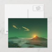 Emerald Sunset Postkarte (Vorne/Hinten)