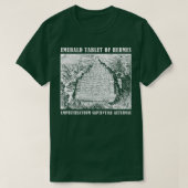 Emerald Tablet of Hermes Hermetic Alchemy Emblem T-Shirt (Design vorne)