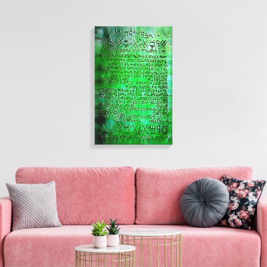 EMERALD TABLETTEN THOTH RA LEINWAND EG (Insitu (Wohnzimmer))